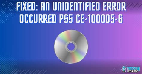 Image result for PS5 Error Code Ce 100005 6