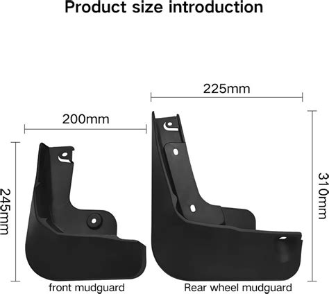 Buy Mud Flaps Compatible with F-ord Mustang Mach e Mach-e 2021 2022 ...