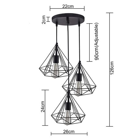 DesiDiya® Diamond Cluster Pendant Hanging Ceiling Decorative Light 40