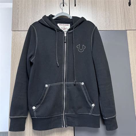True religion hoodie - Depop