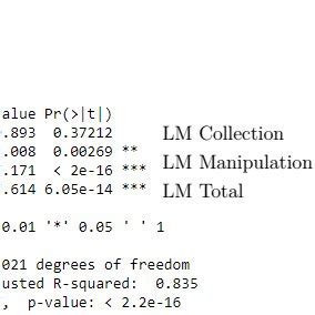 Image result for Lm Model Summary Example