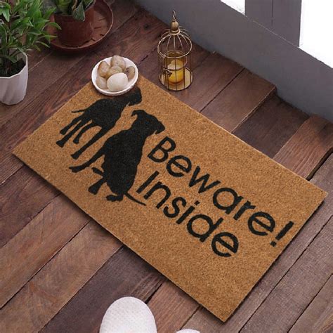 Brown Beware Inside Premium Coir Mat