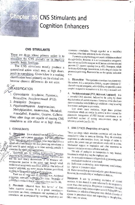 CNS Stimulants & Cognition Enhancers: Insights & Classifications ...