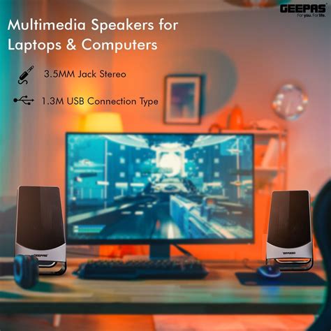 Geepas Speakers Laptop portable Multimedia Sound India | Ubuy