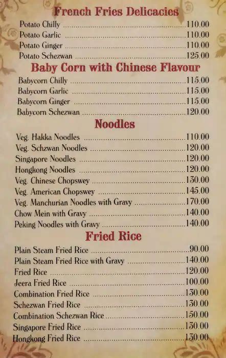 Menu at Green Channel, Mumbai, Shop no