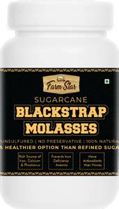 farm star BLACKSTRAP MOLASSES- UNSULPHURED LIQUID JAGGERY- 800 GM ...