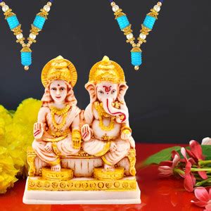 NOKTUS laxmi ganesh murti, laxmi ji and ganesh ji murti set, garland of ...