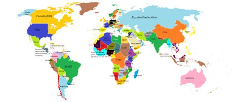 New World Map With Country Names Png Parade – World Map With Major ...