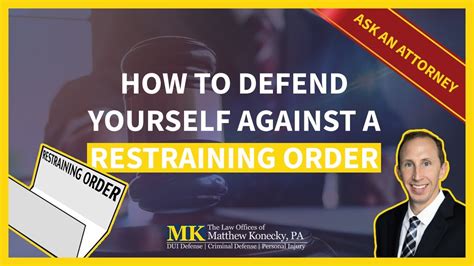 Image result for How to Defend a Restraining Order