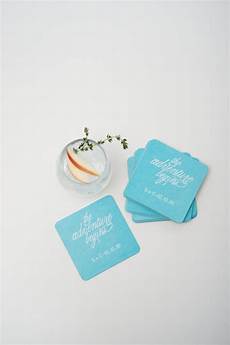 7 Funky Ways To Incorporate Your Monogram by These Light Blue Square Personalized Paper Coasters Are 7 Funky Ways To Incorporate Your Monogram