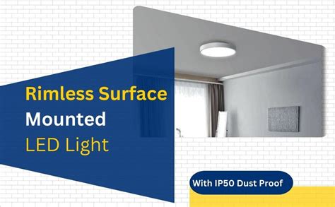 Buy D'Mak 15 Watt Rimless Full Glow Round LED Surface Panel Light ...