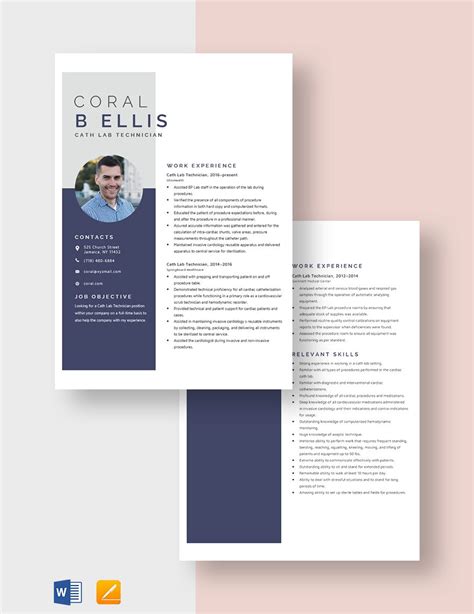 Image result for Cath Lab Tech Resume