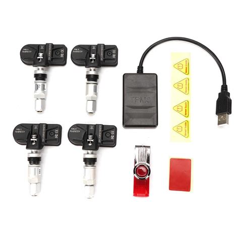 Tire Pressure Monitor,Auto Car Tire Pressure Monitor System USB TPMS ...