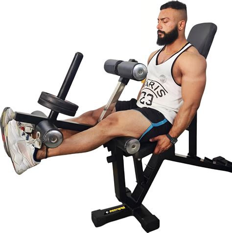 Bodylean Fitness Premium Prone Leg Curl Leg Extension bench ( 2 in 1 ...