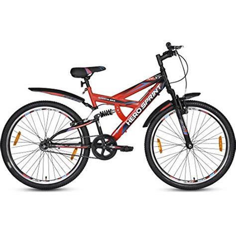 Hero Sprint Next 24T Single Speed Cycle, 17" Frame (Black/Red) Rs 6524 ...