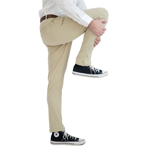 Business Casual All Day Tech Stretch Pant // Khaki (33WX32L) - Levinas ...