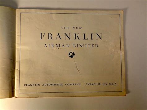 Original 1928 Franklin Auto Dealership Car Brochure | #1903475006