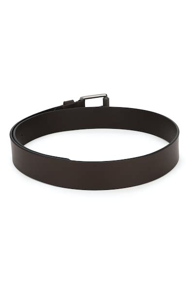 Buy Men Brown Solid Leather Belt Online - 704980 | Peter England