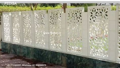 Grc Jali House Design Front View Lego Le Corbusier Drawing Room ...