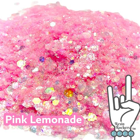 Pink Lemonade Iridescent Holographic Premium Pixie for Poxy Chunky ...