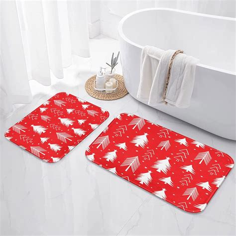 Amazon.com: ArtSocket Christmas Bathroom Rugs and Mats Set 2 Piece ...