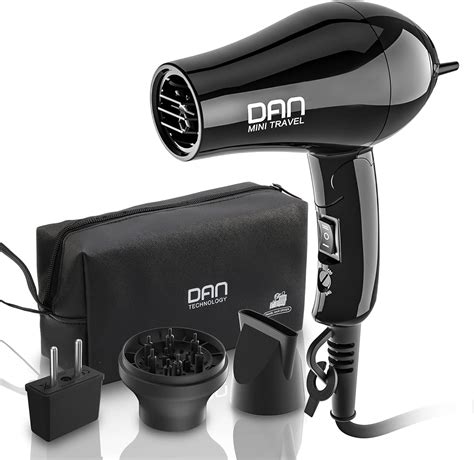 Dan Technology Travel Hair Dryer - Compact, Portable Mini Blow Dryer ...