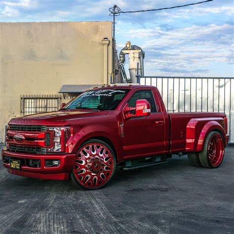 2018 Ford F350 Dually Single Cab with 28" Quake Wheels