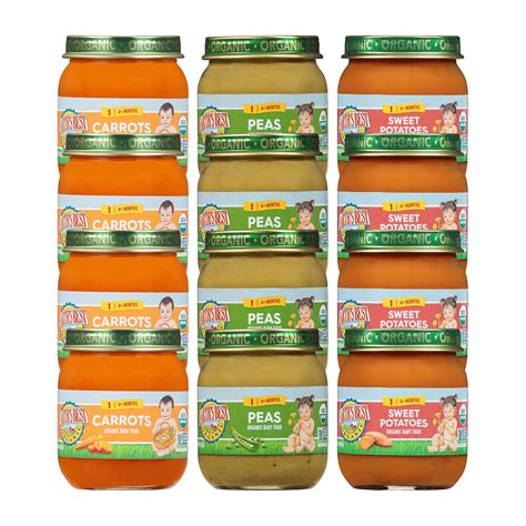 Amazon.com: Earth's Best Organic Baby Food Jars, Stage 1 Vegetable ...