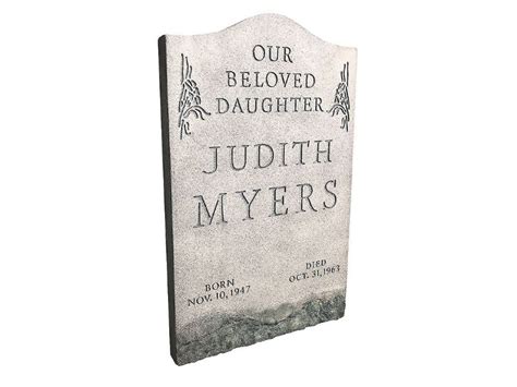 Judith Myers Halloween Tombstone Prop - 40" High