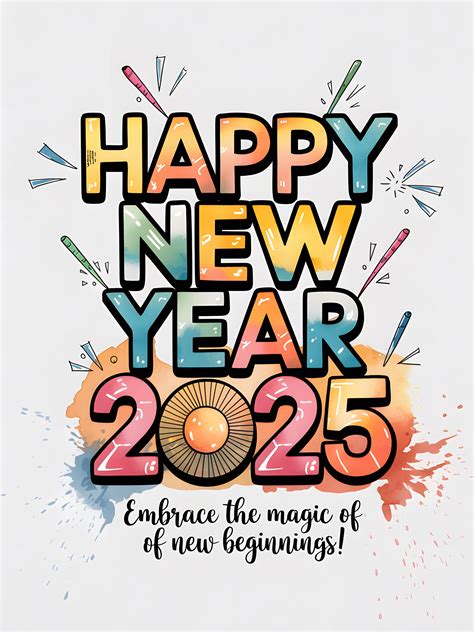 Free Download Happy New Year 2025 Stylish Image
