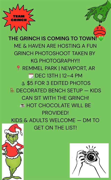THE GRINCH PHOTOSHOOT??, Remmel Park, Newport, 13 December 2025 | AllEvents