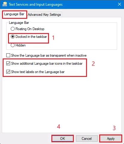 Missing Taskbar Language 的图像结果