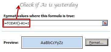 Image result for Conditional Format Using Formulas for Dates