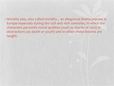 The Morality Plays 的图像结果