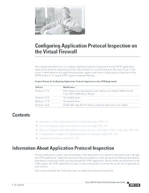 Fillable Online Configuring Application Protocol Inspection on the ...