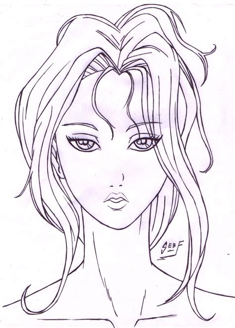 draw a girl face - Google Search | Çizim, Manga, Anime