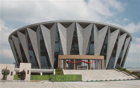 邵阳市文化艺术中心幕墙铝单板-工程案例-湖南中伟铝业有限公司