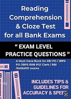 Reading Comprehension and Cloze Test for all Bank Exams: For SBI PO ...