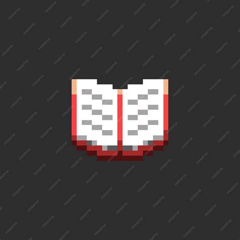 Premium Vector | Pixel art book