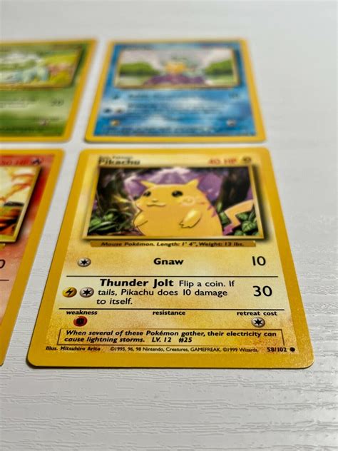 Base Set Starter Pokemon Cards! Pikachu Charmander India | Ubuy