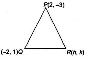Let P(2,-3), Q(-2,1) be the vertices of the Δ P Q R. If the centroid of ...