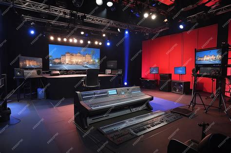 Premium Photo | Life s a Stage Part 3 TV Production studio