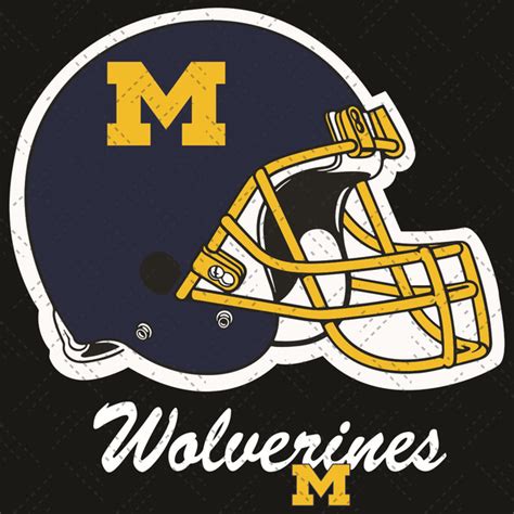 Logo Michigan Wolverines Helmet Svg, Sport Svg, Helmet Svg | Inspire Uplift