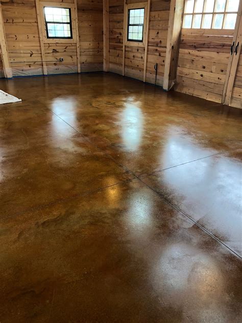 How to stain a pole barn concrete floor – Artofit