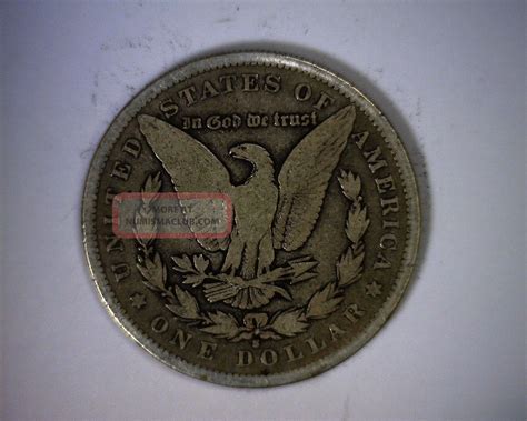 Key Date 1892s Morgan Silver Dollar Coin 1892 S