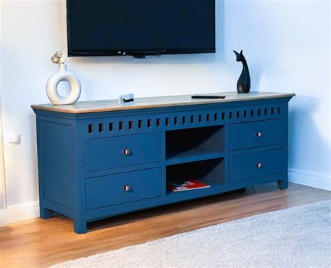 Buy Online Alexandria Solid Wood TV Cabinet- Four Drawer