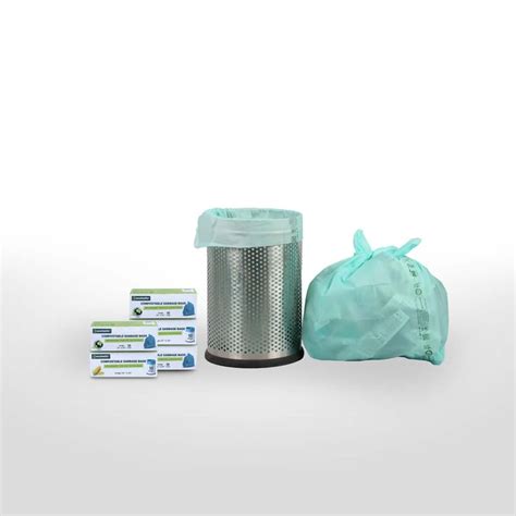 Ecolastic 100% Compostable & Eco-friendly Garbage Bags I LARGE (24 x 30 ...