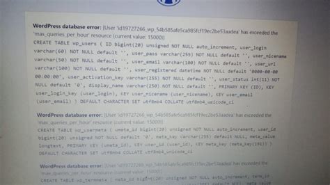 Image result for WordPress Database Error 000Webhosting