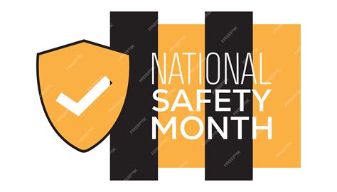 Premium Vector | National Safety Month observed every year in June