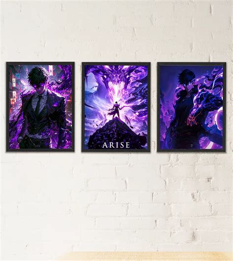 Solo Leveling Frames - Set of 3 #1 | Fan Art | – Wallgasm